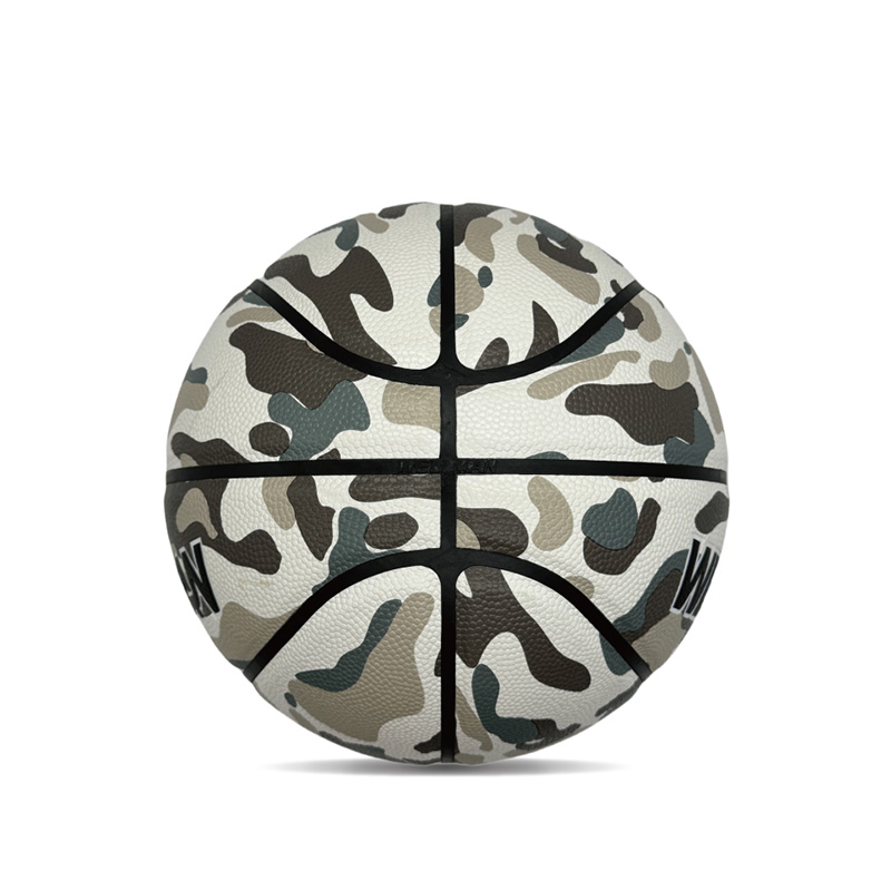Panloob/panlabas na hygroscopicity pu makulay na naka -print na sports basketball ball