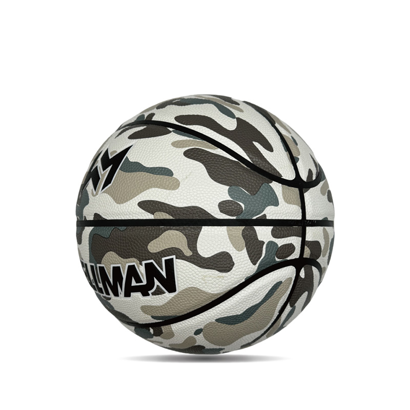 Panloob/panlabas na hygroscopicity pu makulay na naka -print na sports basketball ball