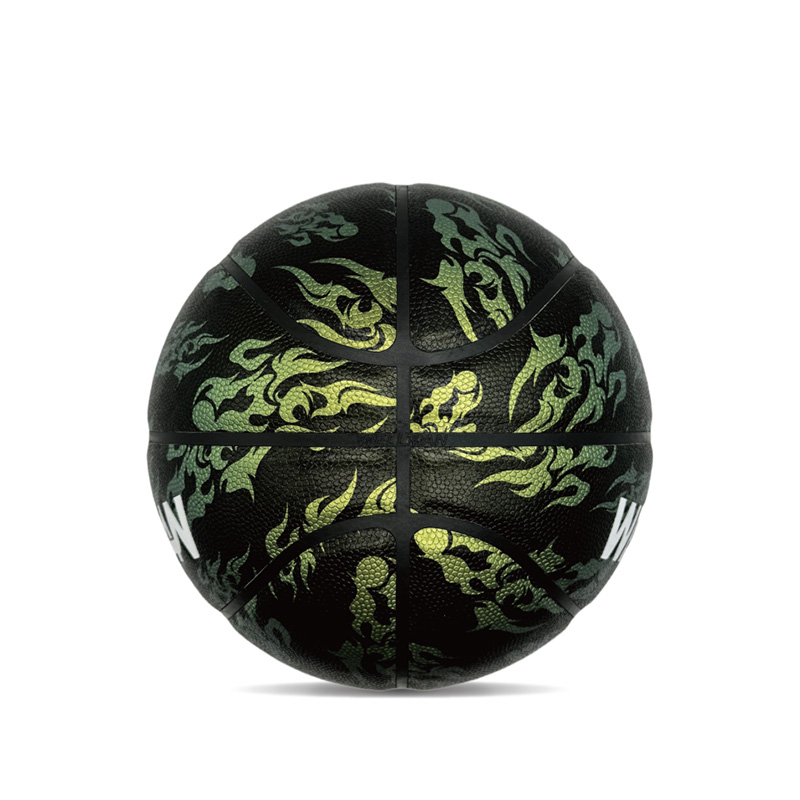 Panloob/panlabas na hygroscopicity pu makulay na naka -print na sports basketball ball