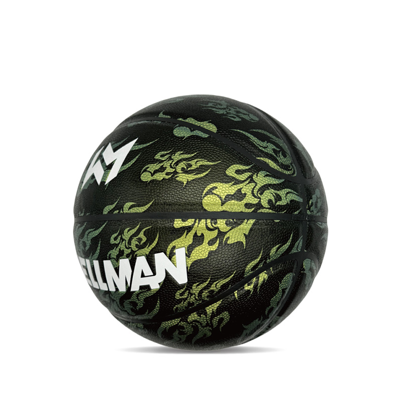 Panloob/panlabas na hygroscopicity pu makulay na naka -print na sports basketball ball