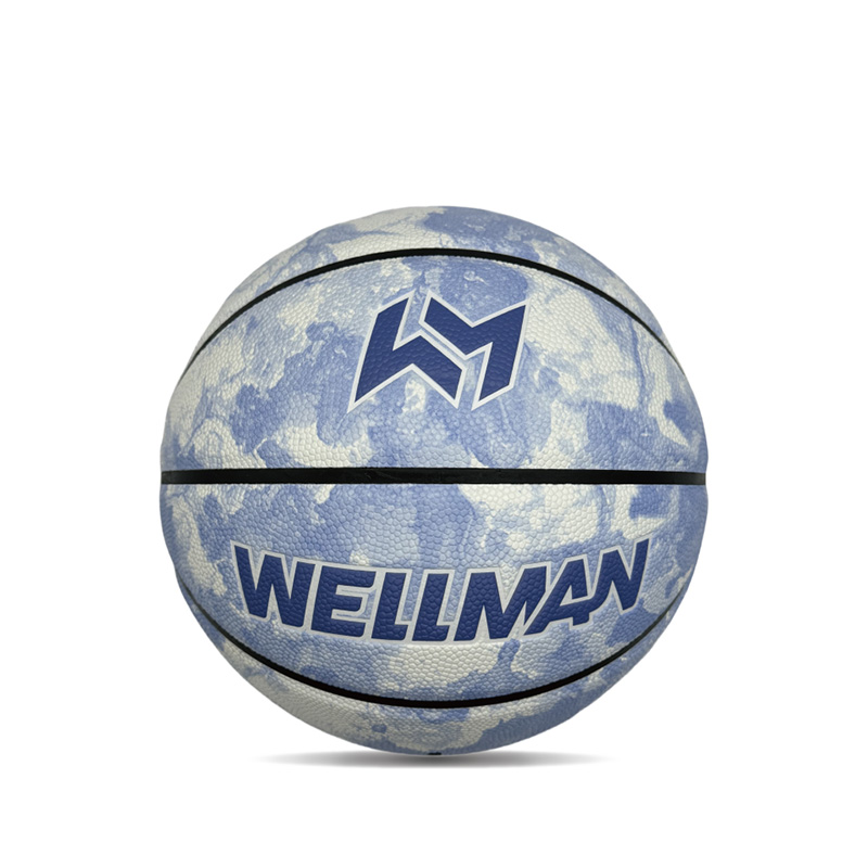 Panloob/panlabas na hygroscopicity pu makulay na naka -print na sports basketball ball