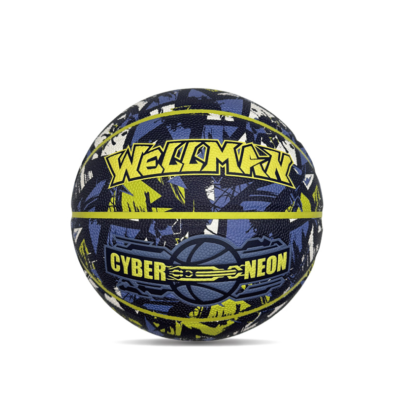 Personalized Customized Pop Cyberpunk Printed Pu Sports/Gift Basketball Ball Sukat 7