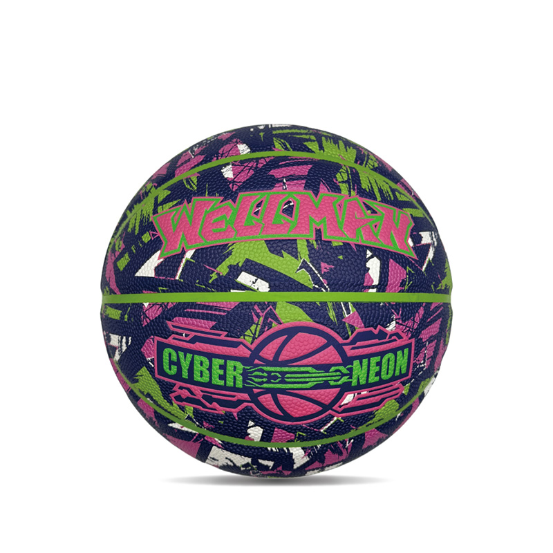 Personalized Customized Pop Cyberpunk Printed Pu Sports/Gift Basketball Ball Sukat 7