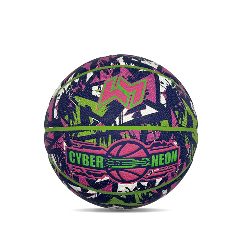 Personalized Customized Pop Cyberpunk Printed Pu Sports/Gift Basketball Ball Sukat 7
